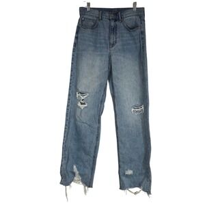 BDG Urban Outfitters Cowboy Jean Light Wash Distressed Straight Leg Jeans 28